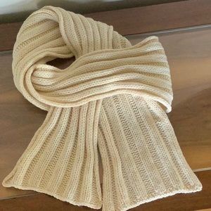 Barney’s New York ivory cashmere scarf